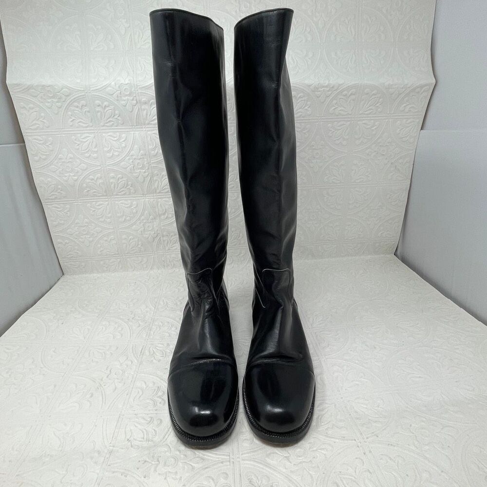 St John Sport Leather Knee High Riding Boots Sz 8.5